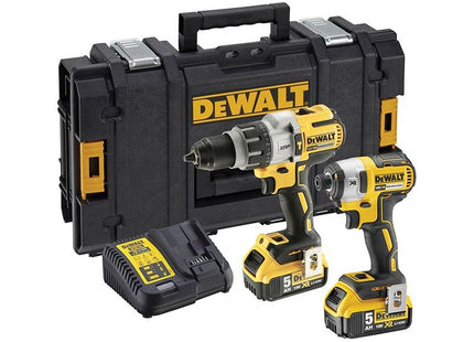 Dewalt Power Tools DCK276P2 Brushless Twin Pack 18V 2 x 5.0Ah Li-ion DeWALT Power Tools - RockBottom Northampton