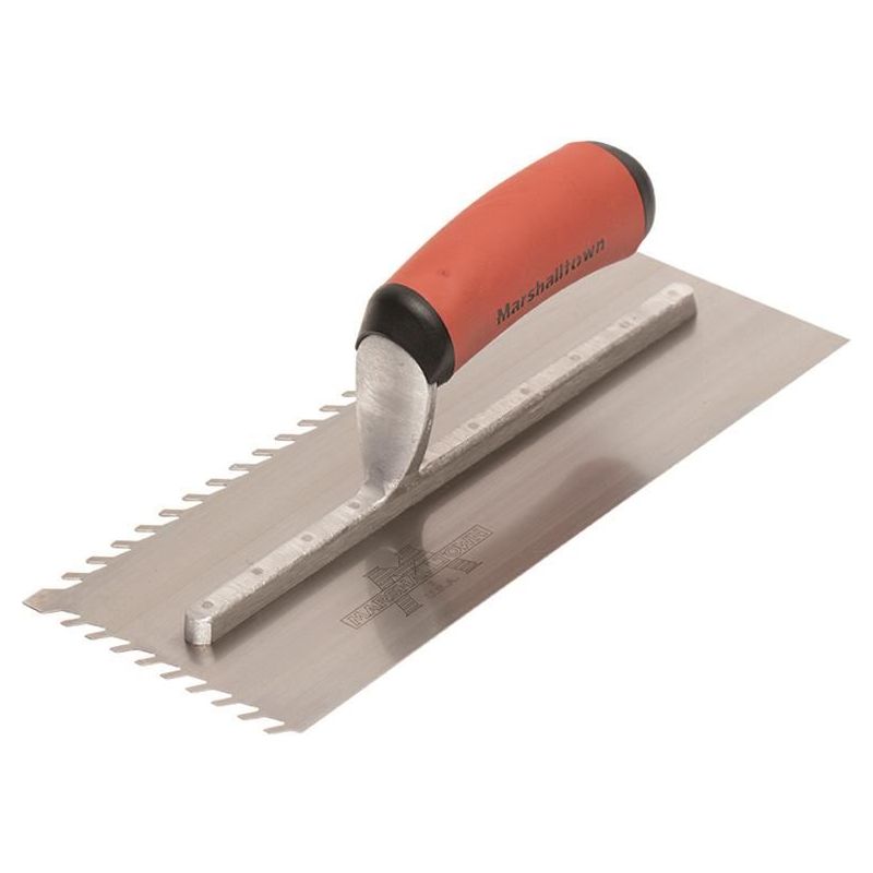 Marshalltown LayFlat 13mm Notch Trowel 11 x 4.1/2in Marshalltown - RockBottom Northampton
