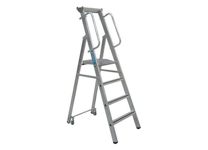 Zarges Mobile Mastersteps, Platform Height 1.32m 5 Rungs Zarges - RockBottom Northampton