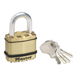 Master Lock Excell™ Brass Finish 45mm Padlock 4-Pin Master Lock - RockBottom Northampton