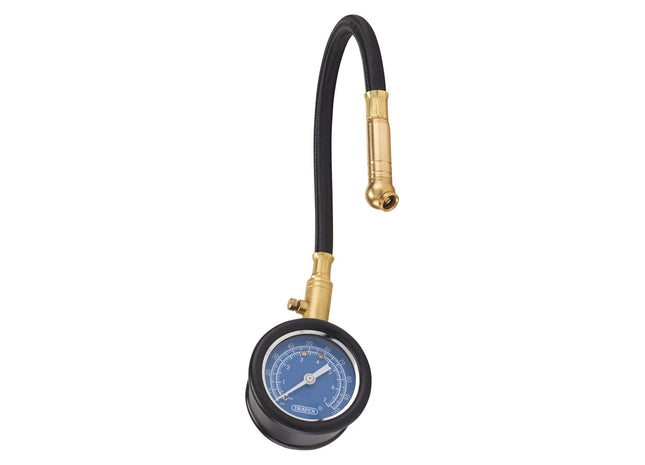 Draper Tyre Pressure Gauge with Flexible Hose 69924 Draper - Town Tools 