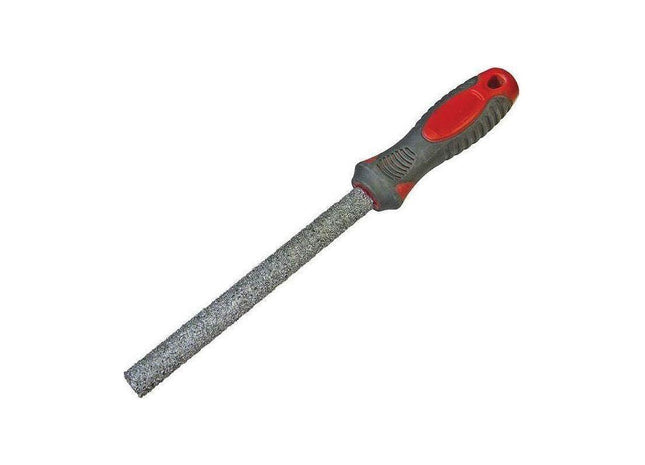 Faithfull Carbide Tile File Half Round Soft Grip 150mm (6in) Faithfull - RockBottom Northampton