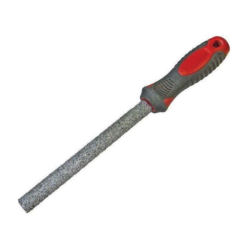 Faithfull Carbide Tile File Half Round Soft Grip 150mm (6in) Faithfull - RockBottom Northampton