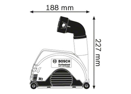 Bosch GDE 115/125 FC-T Professional Grinder Dust Extraction Bosch - RockBottom Northampton