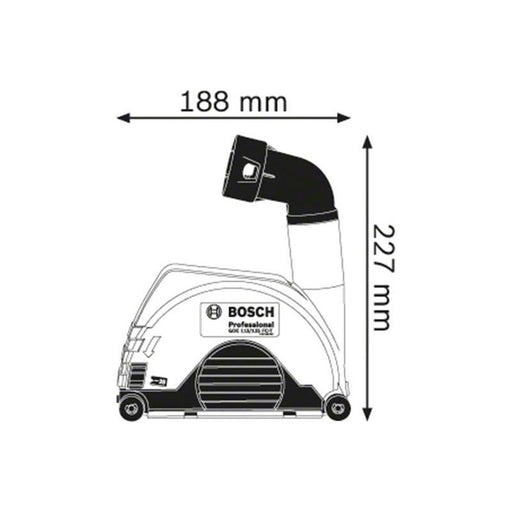 Bosch GDE 115/125 FC-T Professional Grinder Dust Extraction Bosch - RockBottom Northampton