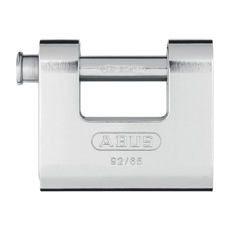 Abus Mechanical 92/65mm Monoblock Brass Body Shutter Padlock Carded ABUS Mechanical - RockBottom Northampton 