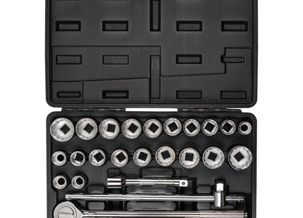 Draper Combined MM/AF Socket Set, 3/4" Sq. Dr., Black (26 Piece) 48329 Draper - Town Tools 