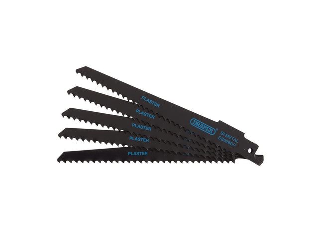 Draper Bi-metal Reciprocating Saw Blades for Plaster Cutting, 150mm, 6tpi (Pack Draper - Town Tools 