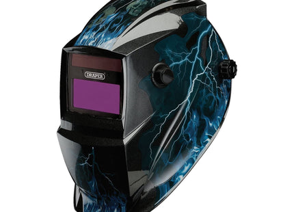 Draper Auto-Darkening Welding Helmet, Blue Skull 02514 Draper - Town Tools 