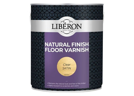 Liberon Natural Finish Floor Varnish Clear Satin 2.5 litre Liberon - RockBottom Northampton