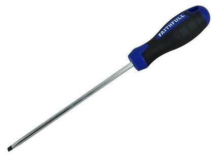 Faithfull Soft Grip Screwdriver Parallel Slotted Tip 5.5 x 150mm Faithfull - RockBottom Northampton