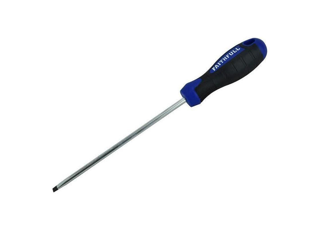 Faithfull Soft Grip Screwdriver Parallel Slotted Tip 5.5 x 150mm Faithfull - RockBottom Northampton