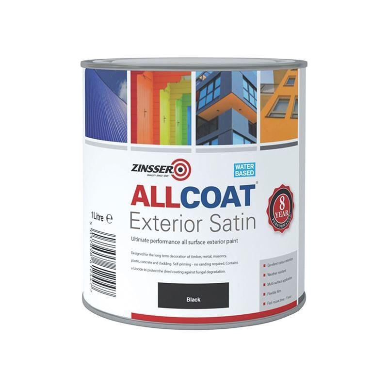 Zinsser AllCoat® Exterior Black 1 litre Zinsser - RockBottom Northampton