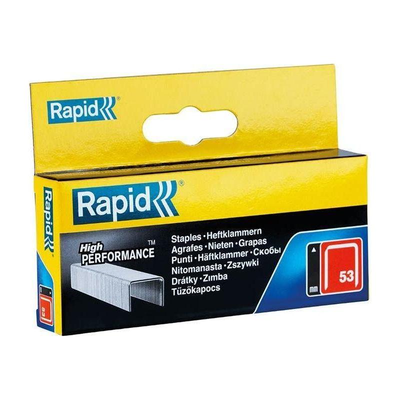 Rapid 53/14B 14mm Galvanised Staples (Box 2500) Rapid - RockBottom Nothampton