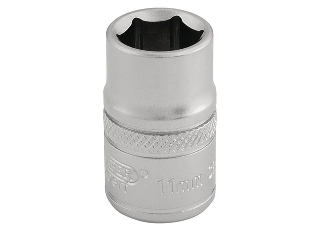 Draper 6 Point Metric Socket, 3/8" Sq. Dr., 11mm 16536 Draper - Town Tools 