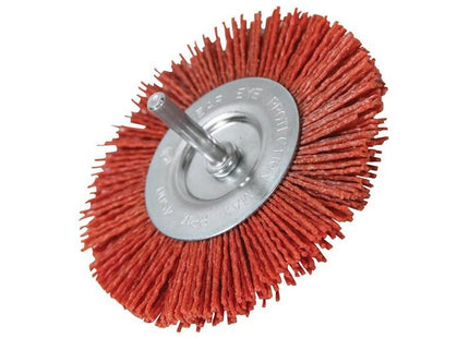 Faithfull Nylon Circular Brush 100mm x 6mm Shank Faithfull - RockBottom Northampton