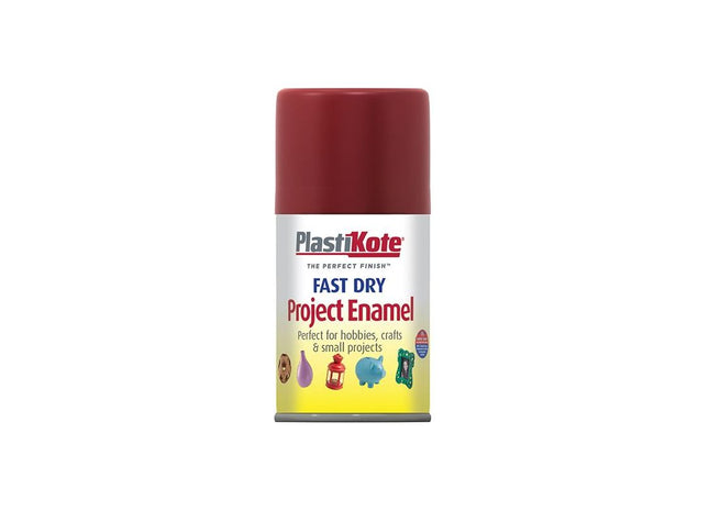 Plastikote Fast Dry Enamel Aerosol Metallic Red 100ml PlastiKote - RockBottom Nothampton