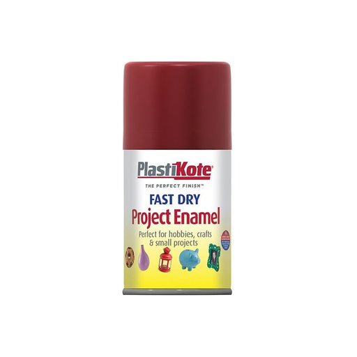 Plastikote Fast Dry Enamel Aerosol Metallic Red 100ml PlastiKote - RockBottom Nothampton