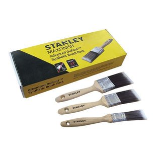 Stanley® Hand Tools MAXFINISH Advanced Synthetic Paint Brush Set of 3 25 38 & 50mm STANLEY® Hand Tools - RockBottom Nothampton