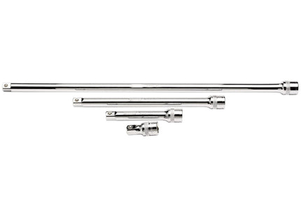 Draper Extension Bar Set, 1/2" Sq. Dr., Polished Chrome (4 Piece) 16769 Draper - Town Tools 