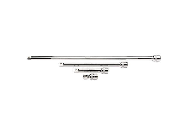 Draper Extension Bar Set, 1/2" Sq. Dr., Polished Chrome (4 Piece) 16769 Draper - Town Tools 
