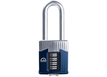 Squire Warrior High-Security Long Shackle Combination Padlock 55mm Squire - RockBottom Nothampton