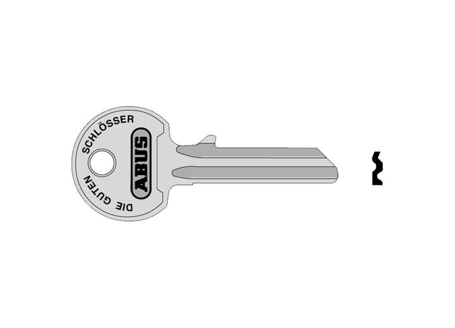 Abus Mechanical 36/55 55mm Right Hand Key Blank ABUS Mechanical - RockBottom Northampton 