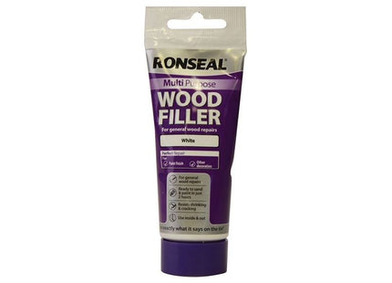 Ronseal Multipurpose Wood Filler Tube White 100g Ronseal - RockBottom Nothampton