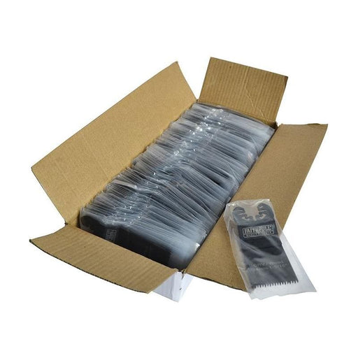 Faithfull Multi-Function Tool CrV Flush Cut Wood Blade Ground Side Set 34mm (Box 100) Faithfull - RockBottom Northampton