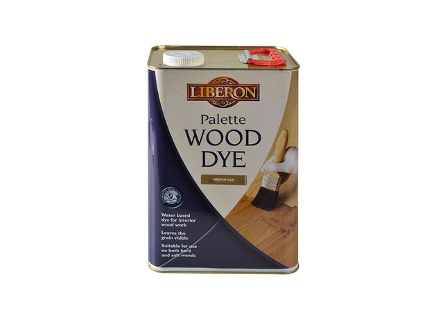 Liberon Palette Wood Dye Medium Oak 5 litre Liberon - RockBottom Northampton