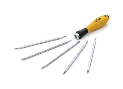 Wiha SYSTEM 4 SoftFinish® ESD Interchangeable Screwdriver Set, 12 Piece Wiha - RockBottom Northampton