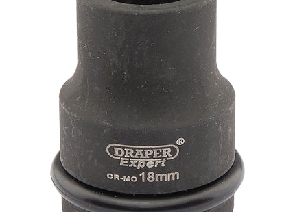 Draper Expert HI-TORQ 6 Point Impact Socket, 3/4" Sq. Dr., 18mm Draper - Town Tools 