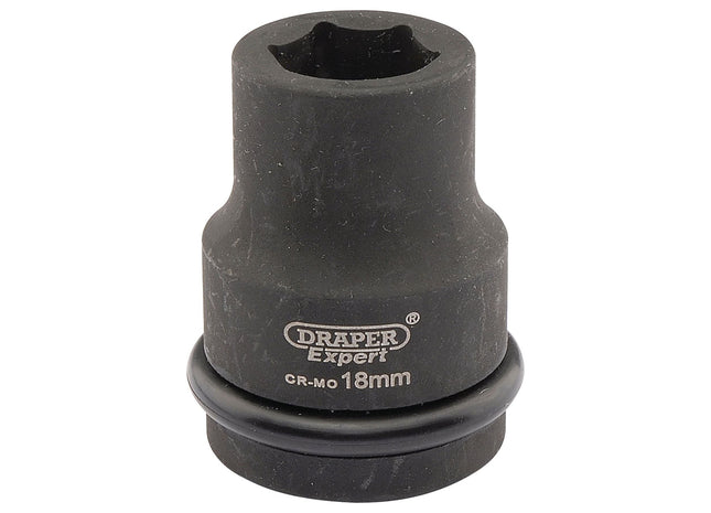 Draper Expert HI-TORQ 6 Point Impact Socket, 3/4" Sq. Dr., 18mm Draper - Town Tools 