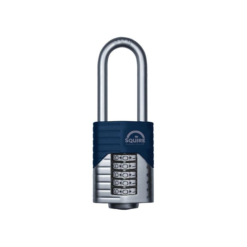 Squire Vulcan Long Boron Shackle Combination Padlock 60mm Squire - RockBottom Nothampton