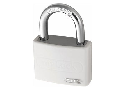 Abus Mechanical T65AL/40mm My Lock Aluminium Padlock White ABUS Mechanical - RockBottom Northampton 