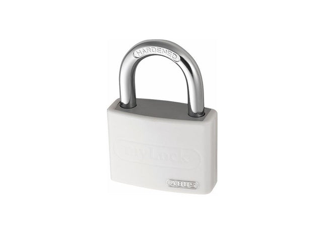 Abus Mechanical T65AL/40mm My Lock Aluminium Padlock White ABUS Mechanical - RockBottom Northampton 