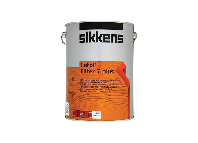 Sikkens Cetol Filter 7 Plus Translucent Woodstain Teak 5 litre Sikkens - RockBottom Nothampton