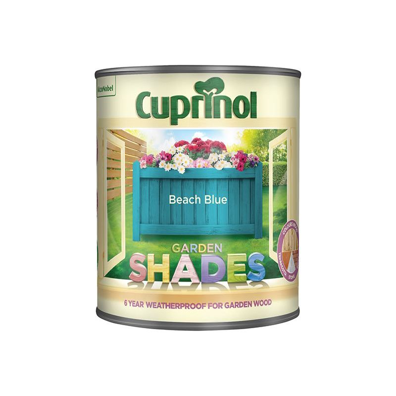 Cuprinol Garden Shades Beach Blue 1 litre Cuprinol - RockBottom Northampton