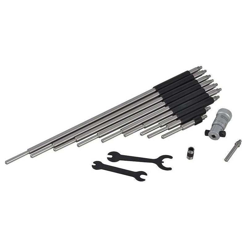 Starrett 124MBZ Inside Micrometer 50-300mm (10 Rod Set) Starrett - RockBottom Nothampton