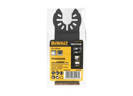 Dewalt Power Tools DT20737 Titanium Metal Multi-tool Blade 30 x 44mm DeWALT Power Tools - RockBottom Northampton