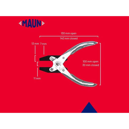 Maun Flat Nose Pliers, Smooth Jaws 140mm Maun - RockBottom Northampton