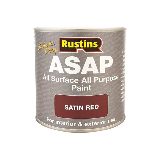 Rustins ASAP Paint Red 500ml Rustins - RockBottom Nothampton