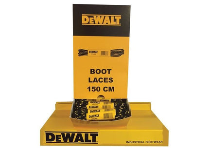 Dewalt Power Tools Polyester/Cotton Boot Laces 150cm In Dispenser (60 Pairs) DeWALT Power Tools - RockBottom Northampton