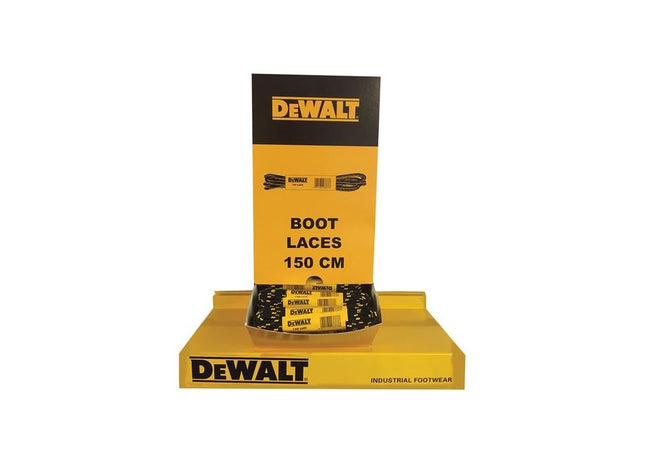 Dewalt Power Tools Polyester/Cotton Boot Laces 150cm In Dispenser (60 Pairs) DeWALT Power Tools - RockBottom Northampton