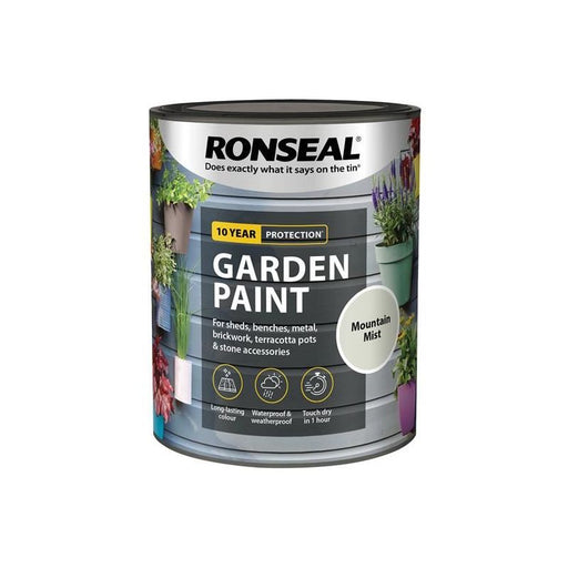 Ronseal Garden Paint Mountain Mist 750ml Ronseal - RockBottom Nothampton