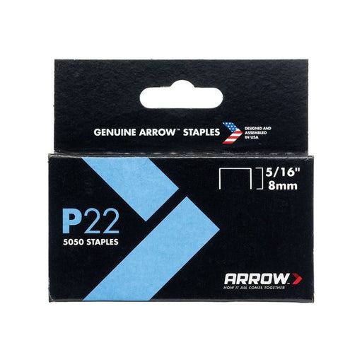 Arrow P22 Staples 8mm ( 5/16in) (Box 5050) Arrow - RockBottom Northampton 