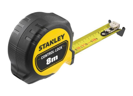 Stanley® Hand Tools CONTROL-LOCK™ Pocket Tape 8m (Width 25mm) (Metric only) STANLEY® Hand Tools - RockBottom Nothampton