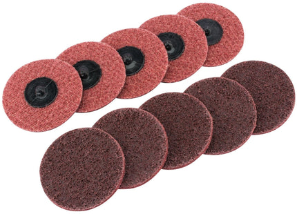 Draper Polycarbide Abrasive Pads, 75mm, Medium (Pack of 10) 75627 Draper - Town Tools 