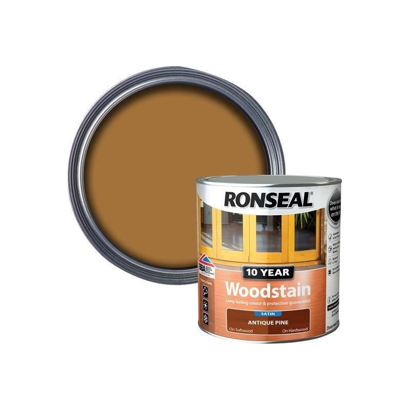 Ronseal 10 Year Woodstain Antique Pine 750ml Ronseal - RockBottom Nothampton