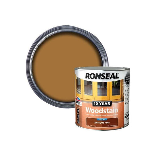 Ronseal 10 Year Woodstain Antique Pine 750ml Ronseal - RockBottom Nothampton